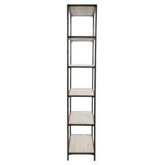 Baldwin Gray/White Industrial Etagere - Ornate Home