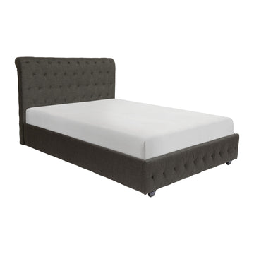 Baldwyn Charcoal Full Sleigh Bed - Ornate Home