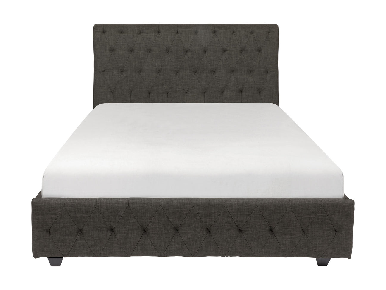 Baldwyn Charcoal Queen Sleigh Bed - Ornate Home