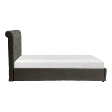 Baldwyn Charcoal Queen Sleigh Bed - Ornate Home