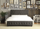 Baldwyn Charcoal Queen Sleigh Bed - Ornate Home