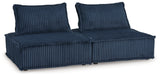 Bales Navy 2-Piece Modular Seating - Ornate Home