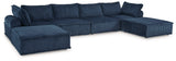 Bales Navy 6-Piece Modular Seating (Online Special Price) - Ornate Home