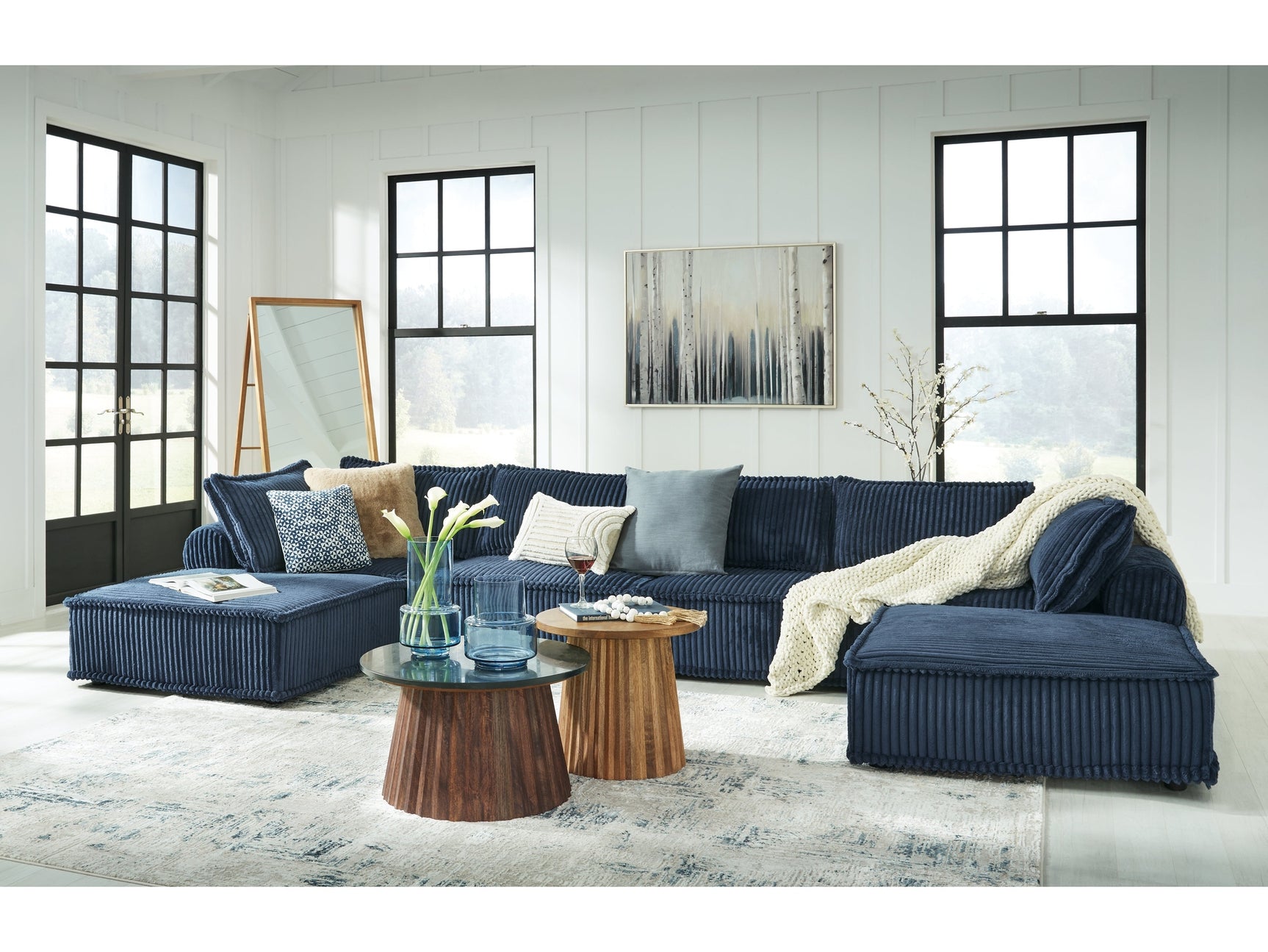 Bales Navy 6-Piece Modular Seating - Ornate Home