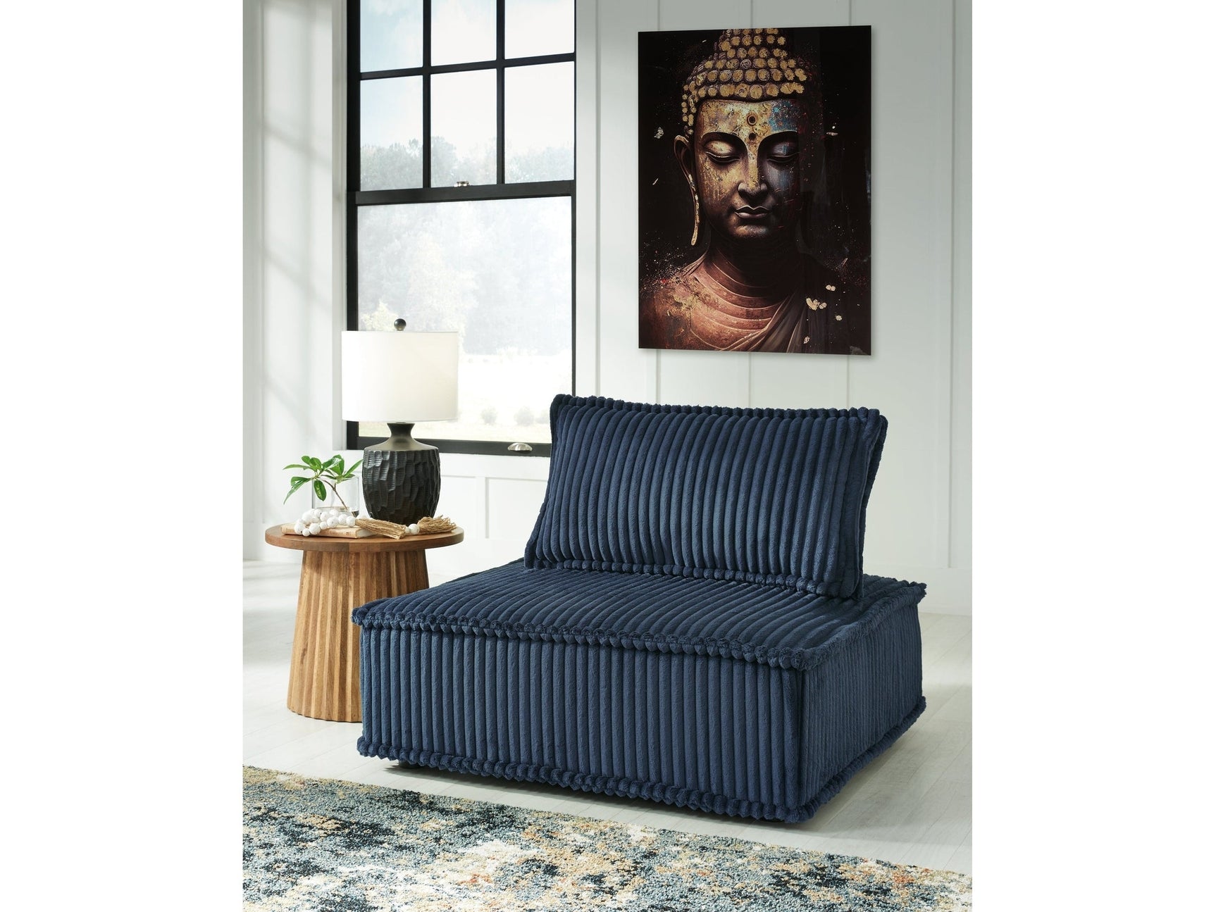 Bales Navy Accent Chair (Online Special Price) - Ornate Home