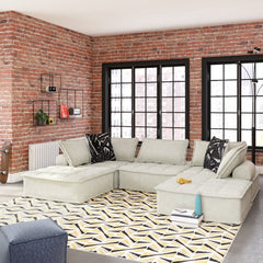 Bales Taupe 5-Piece Modular Seating - Ornate Home