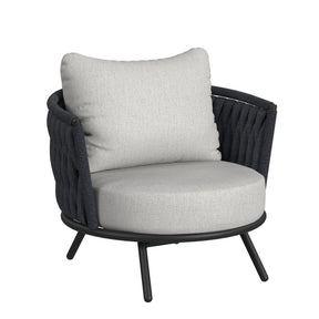 Bali Dark Grey/Grey Outdoor Chair (Set of 2) - Ornate Home