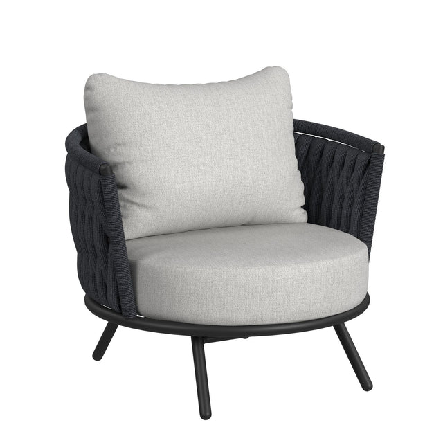 Bali Dark Grey/Grey Outdoor Chair (Set of 2) - Ornate Home