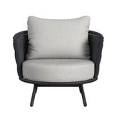 Bali Dark Grey/Grey Outdoor Chair (Set of 2) - Ornate Home