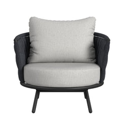 Bali Dark Grey/Grey Outdoor Chair (Set of 2) - Ornate Home