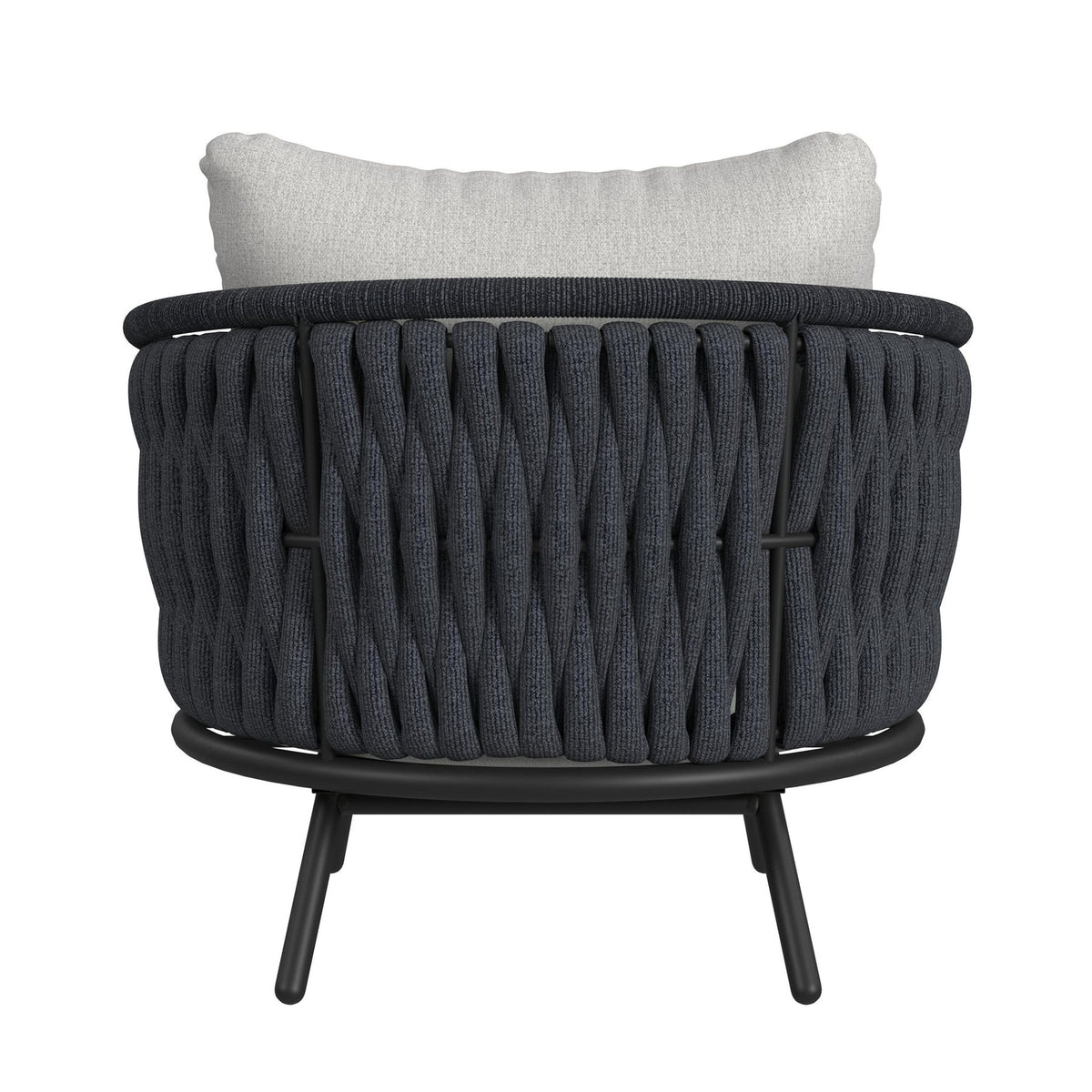 Bali Dark Grey/Grey Outdoor Chair (Set of 2) - Ornate Home