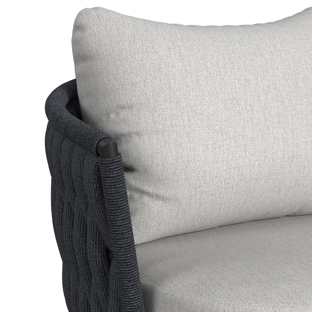 Bali Dark Grey/Grey Outdoor Chair (Set of 2) - Ornate Home