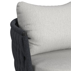 Bali Dark Grey/Grey Outdoor Loveseat - Ornate Home