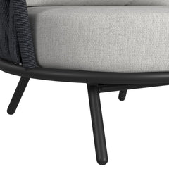 Bali Dark Grey/Grey Outdoor Loveseat - Ornate Home