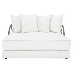 Bali Peppercorn/White/Cream Outdoor Daybed - Ornate Home
