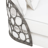 Bali Peppercorn/White/Cream Outdoor Daybed - Ornate Home
