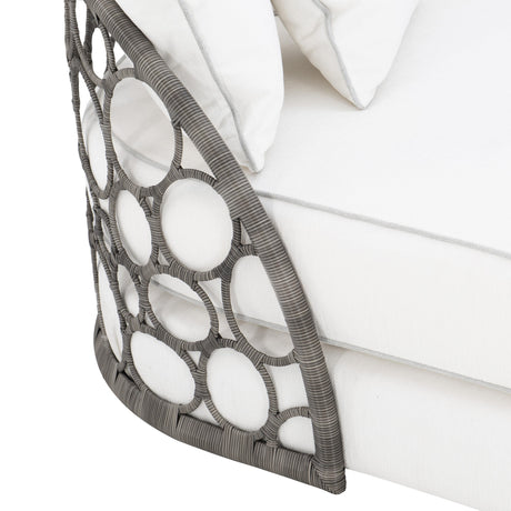 Bali Peppercorn/White/Cream Outdoor Daybed - Ornate Home