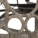 Bali Peppercorn/White/Cream Outdoor Swivel Chair - Ornate Home