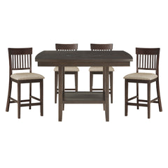 Balin Gray 5pc Dining Set - Ornate Home