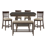 Balin Gray 6pc Dining Set - Ornate Home