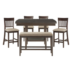 Balin Gray 6pc Dining Set - Ornate Home