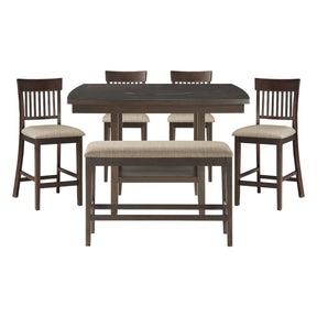 Balin Gray 6pc Dining Set - Ornate Home