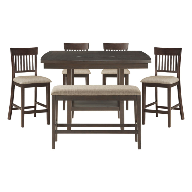 Balin Gray 6pc Dining Set - Ornate Home