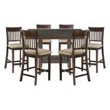 Balin Gray 7pc Dining Set - Ornate Home