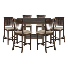 Balin Gray 7pc Dining Set - Ornate Home