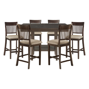 Balin Gray 7pc Dining Set - Ornate Home