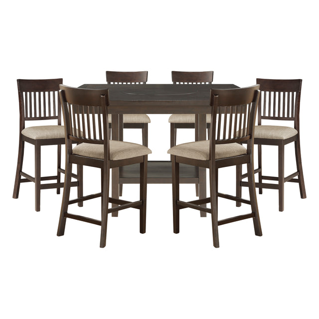 Balin Gray 7pc Dining Set - Ornate Home