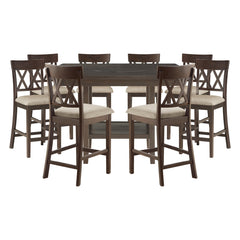 Balin Gray 9pc Dining Set - Ornate Home