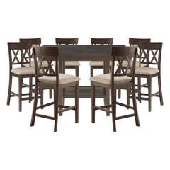 Balin Gray 9pc Dining Set - Ornate Home