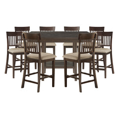 Balin Gray 9pc Dining Set - Ornate Home