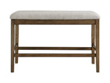 Balin Light Oak/Gray Counter Height Bench - Ornate Home