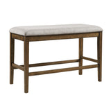 Balin Light Oak/Gray Counter Height Bench - Ornate Home