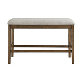 Balin Light Oak/Gray Counter Height Bench - Ornate Home