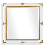 Balkan Gold Golden Square Mirror - Ornate Home
