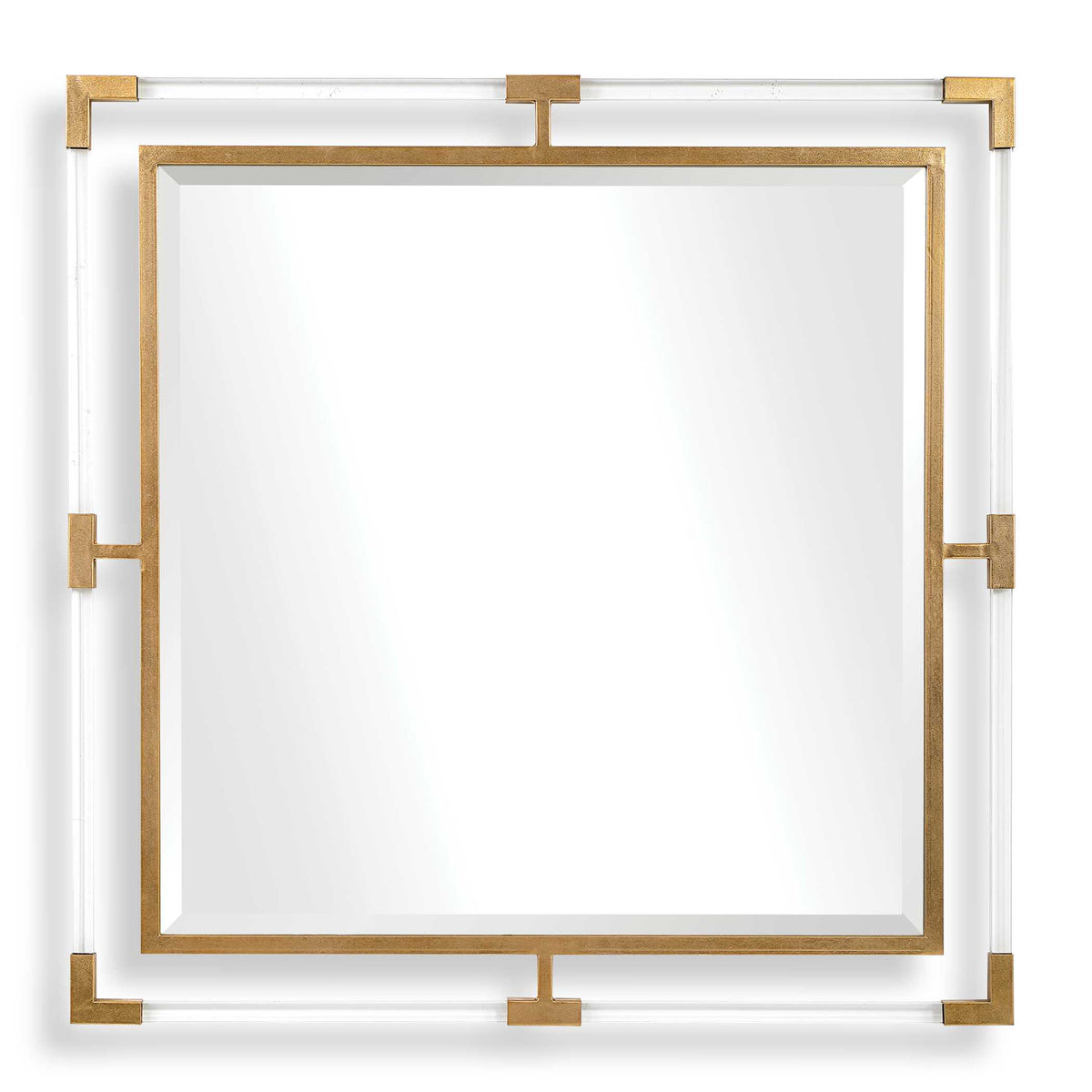 Balkan Gold Golden Square Mirror - Ornate Home