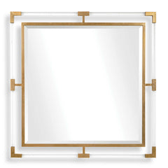 Balkan Gold Golden Square Mirror - Ornate Home