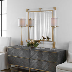 Balkan Gold Golden Square Mirror - Ornate Home