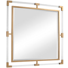 Balkan Gold Golden Square Mirror - Ornate Home
