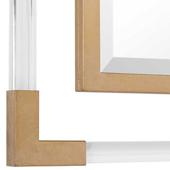 Balkan Gold Golden Square Mirror - Ornate Home