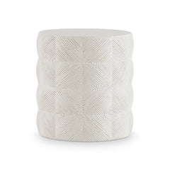 Ballantyne White Outdoor Side Table - Ornate Home