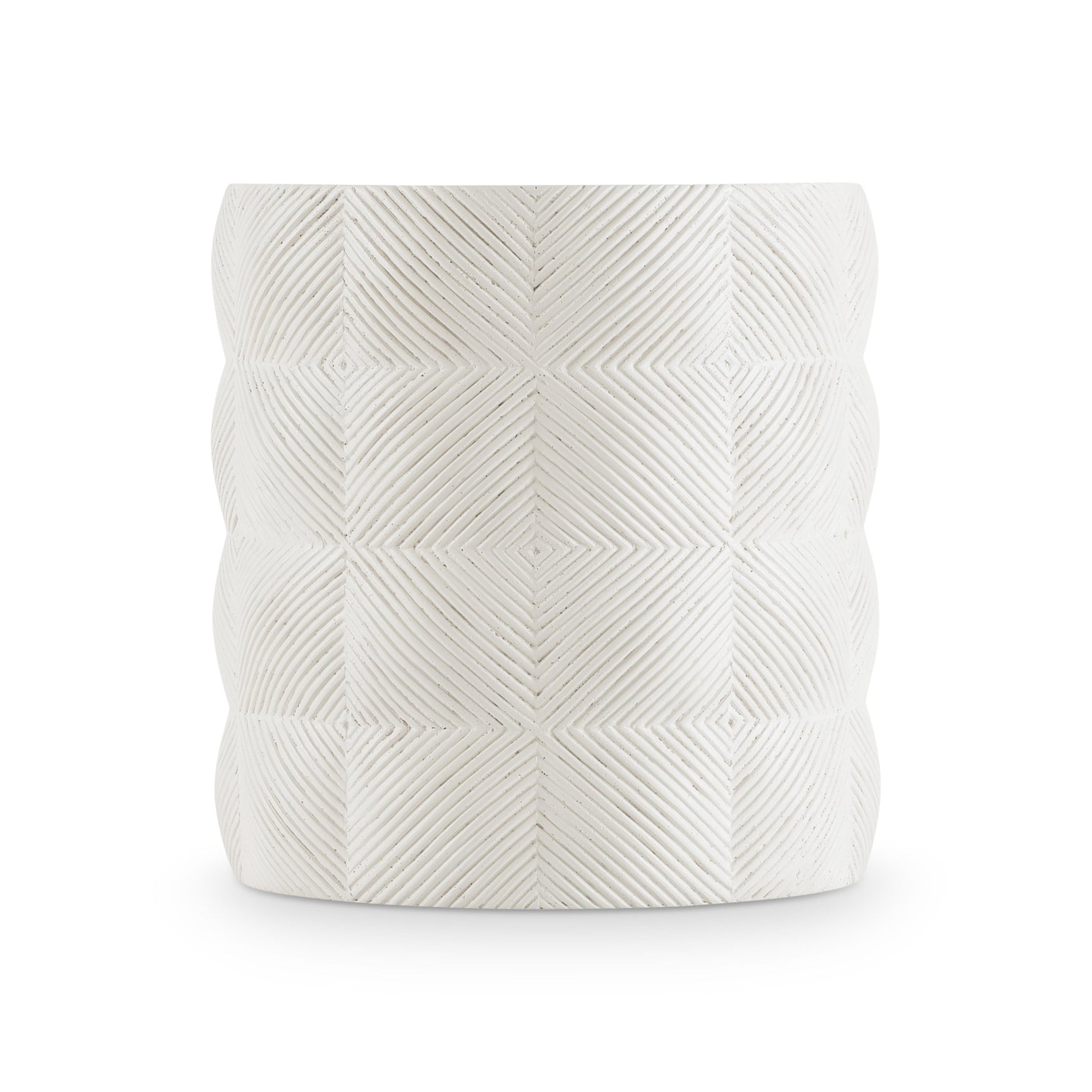 Ballantyne White Outdoor Side Table - Ornate Home