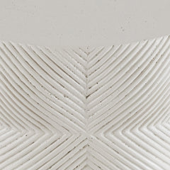 Ballantyne White Outdoor Side Table - Ornate Home