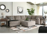 Ballinasloe Platinum 3-Piece Sectional with Ottoman - Ornate Home