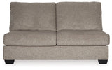Ballinasloe Platinum 3-Piece Sectional with Ottoman - Ornate Home