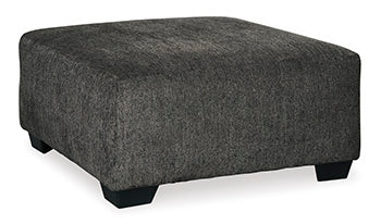 Ballinasloe Smoke Oversized Ottoman (Online Special Price) - Ornate Home