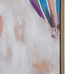 Balloons Up Blue/Orange Canvas - Ornate Home